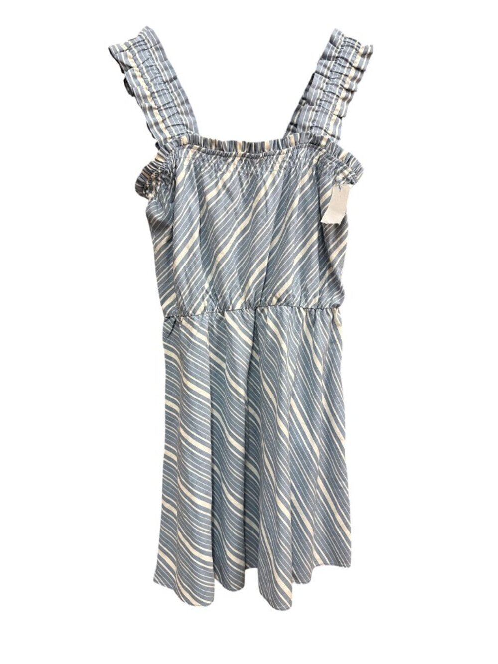 Socialite Blue & White Striped With Ruffle Straps Size M